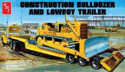 MODÈLE À COLLER - LOWBOY TRAILER & BULLDOZER 1/25